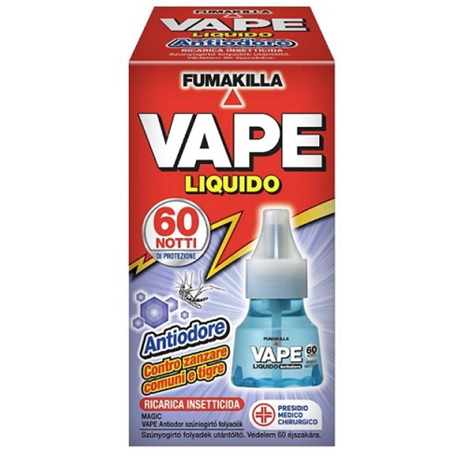 Vendita online Vape ricarica liquida insetticida 60 notti antiodore